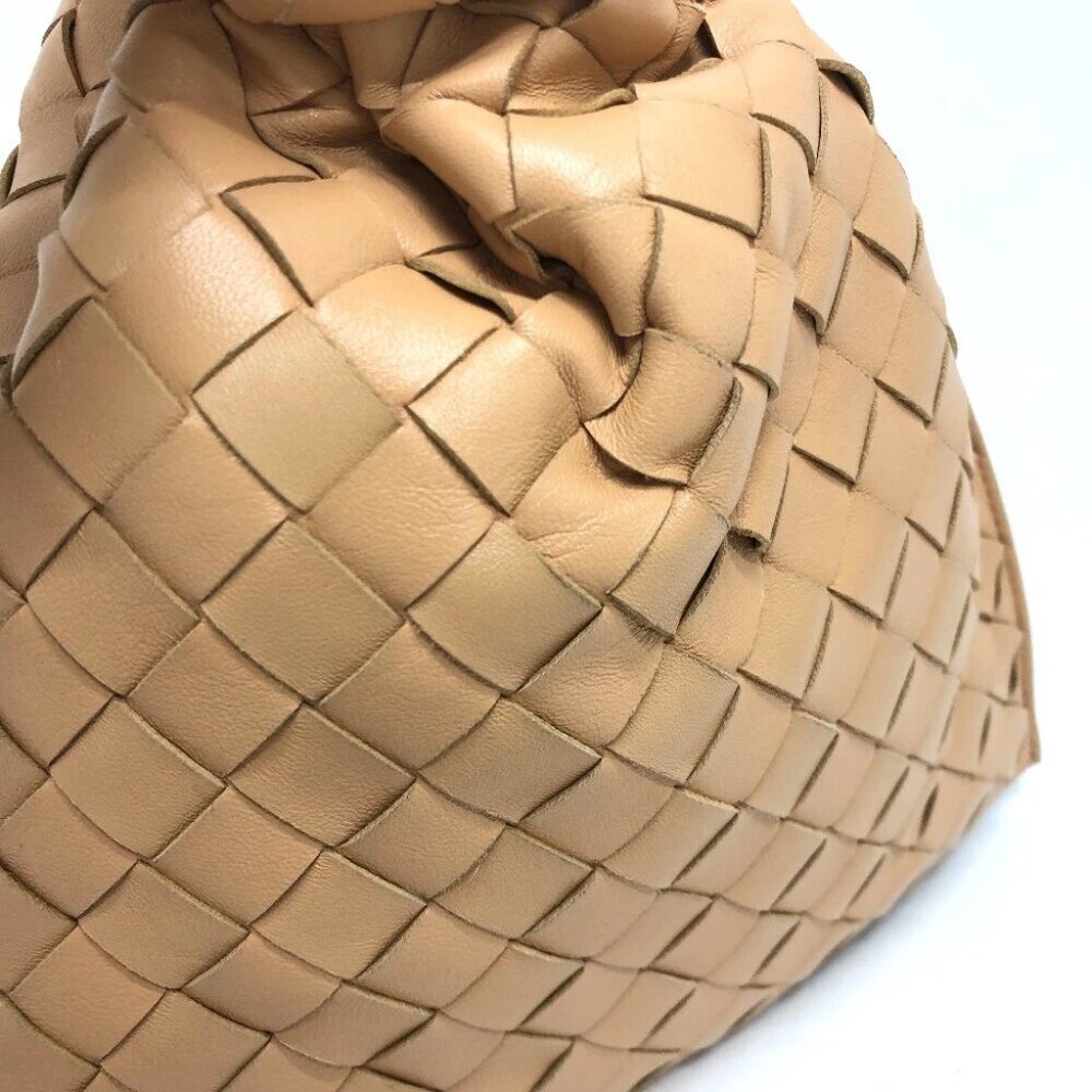 BOTTEGA VENETA 652001 Intrecciato Mini The Twist Handbag Beige/GoldHardware - Picture 4 of 11